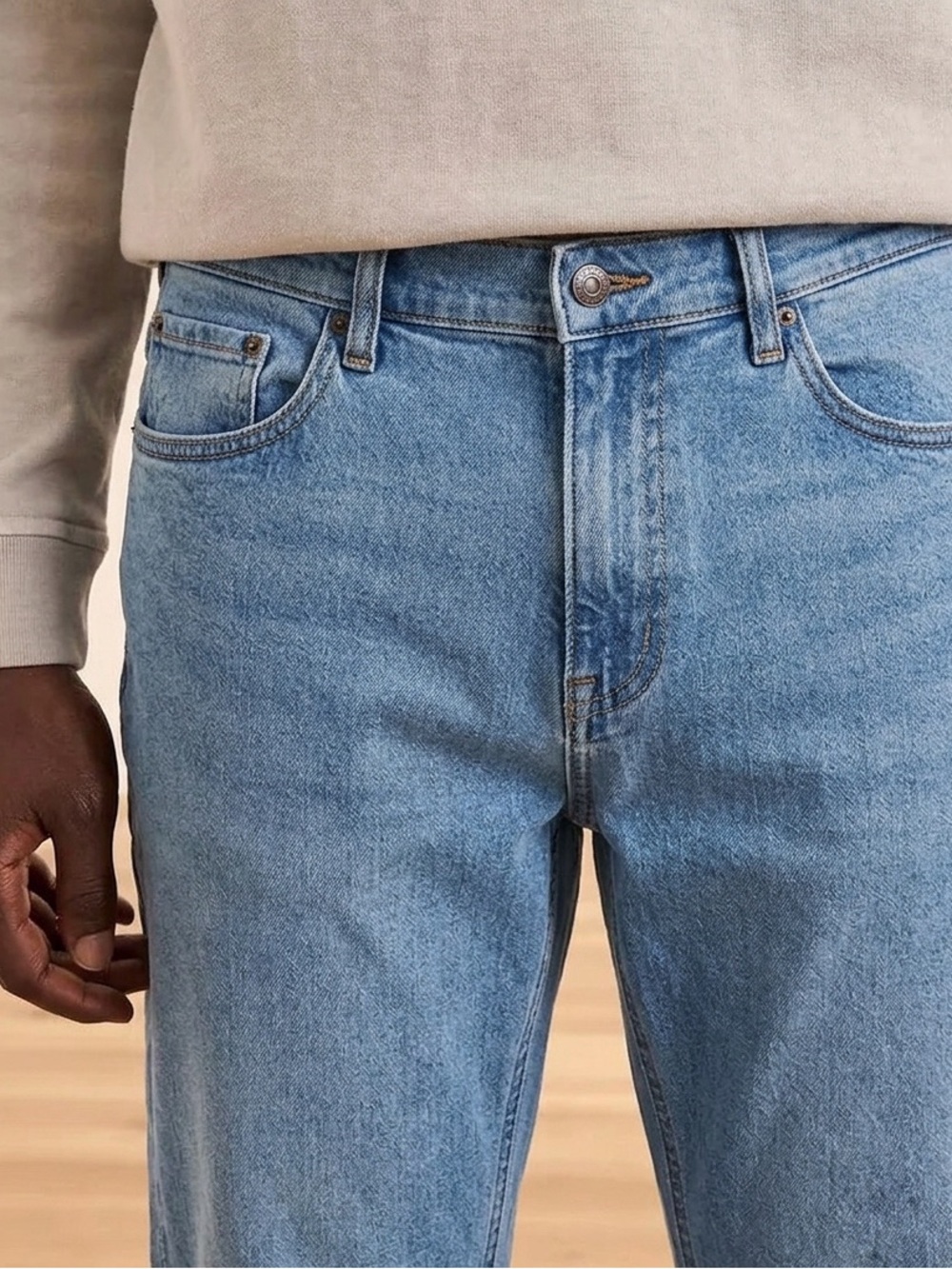 ❌SOLD❌115 ZEGNA Men's Slim Fit Roccia City Cotton-Linen Jeans - Blue, 36R - Picture 14 of 16